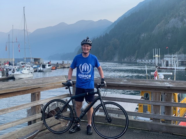 “I want to keep it going:” Cyclist fundraises for refugees for third year in a row
