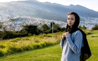 Afghan teen makes her mark on Ecuadorian city that gave her refuge