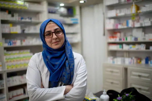 Jordan. Refugee pharmacist provides vital COVID-19 support to her community