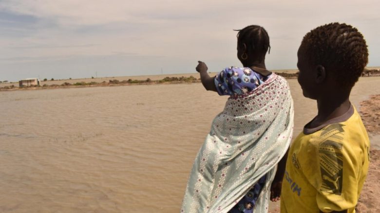 two women looking