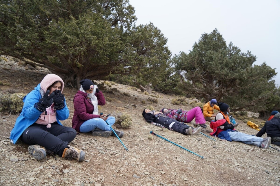 Refugee women scale Atlas mountain to tackle gender violence