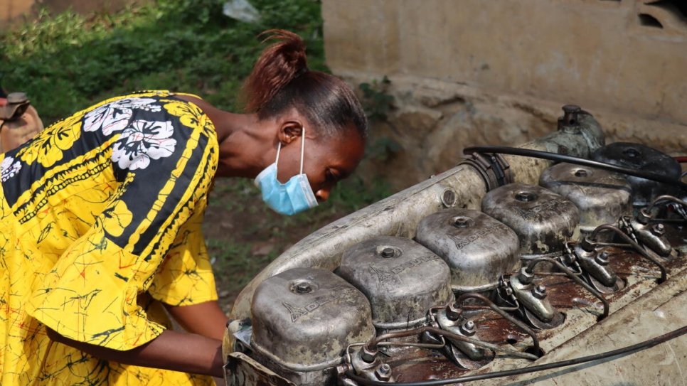 Gender-based violence survivors learn to rebuild engines as they rebuild lives