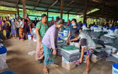 Le HCR accroît son assistance aux personnes déplacées au Myanmar alors que le conflit s’intensifie