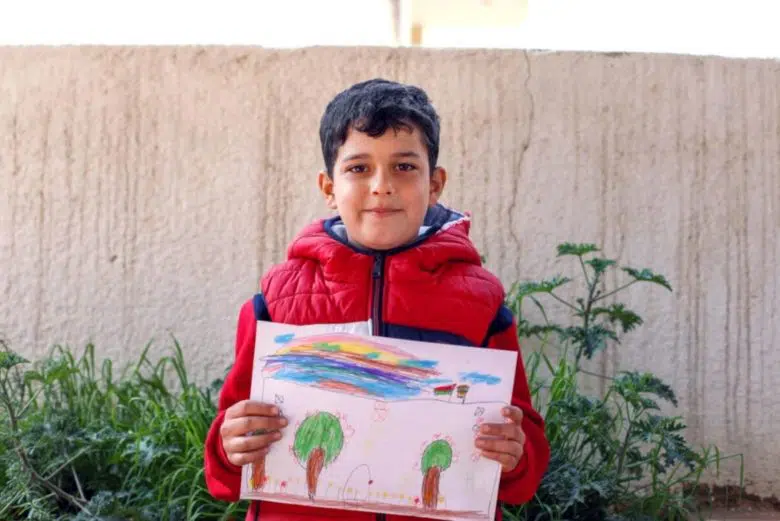 Ahmed, 8, who was born in Jordan 