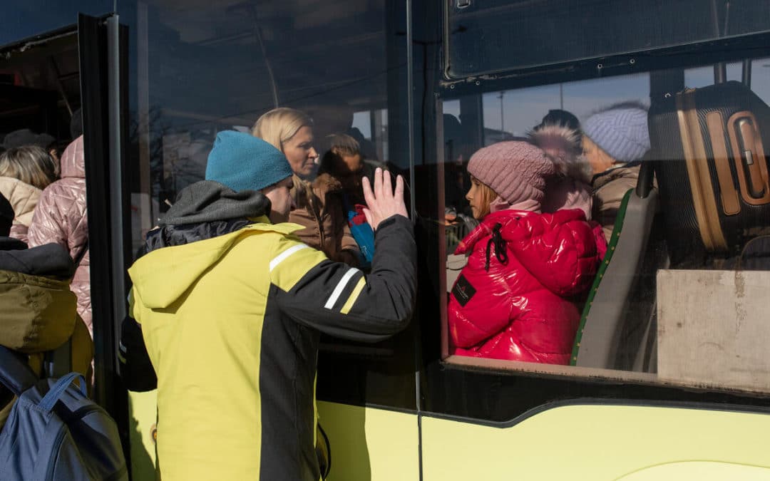 A month since the start of the war, almost a quarter of Ukraine’s population are displaced
