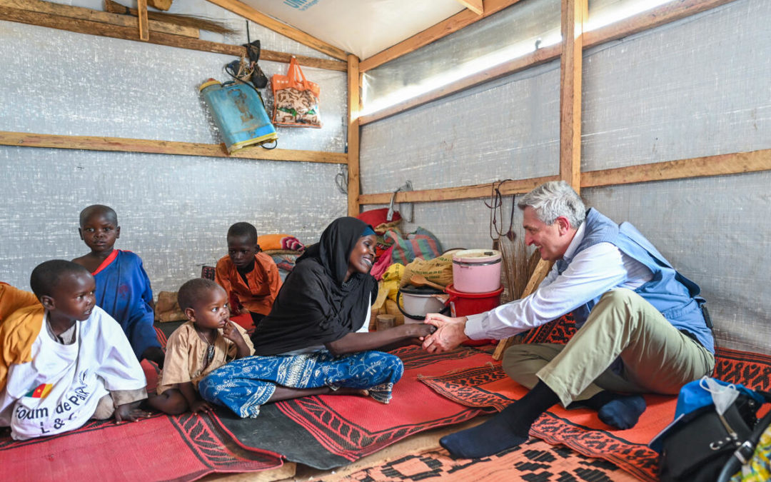UNHCR’s Grandi meets Cameroonians displaced by conflict over scarce resources