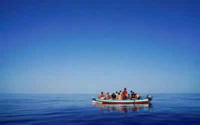 UNHCR data visualization on Mediterranean crossings charts rising death toll and tragedy at sea