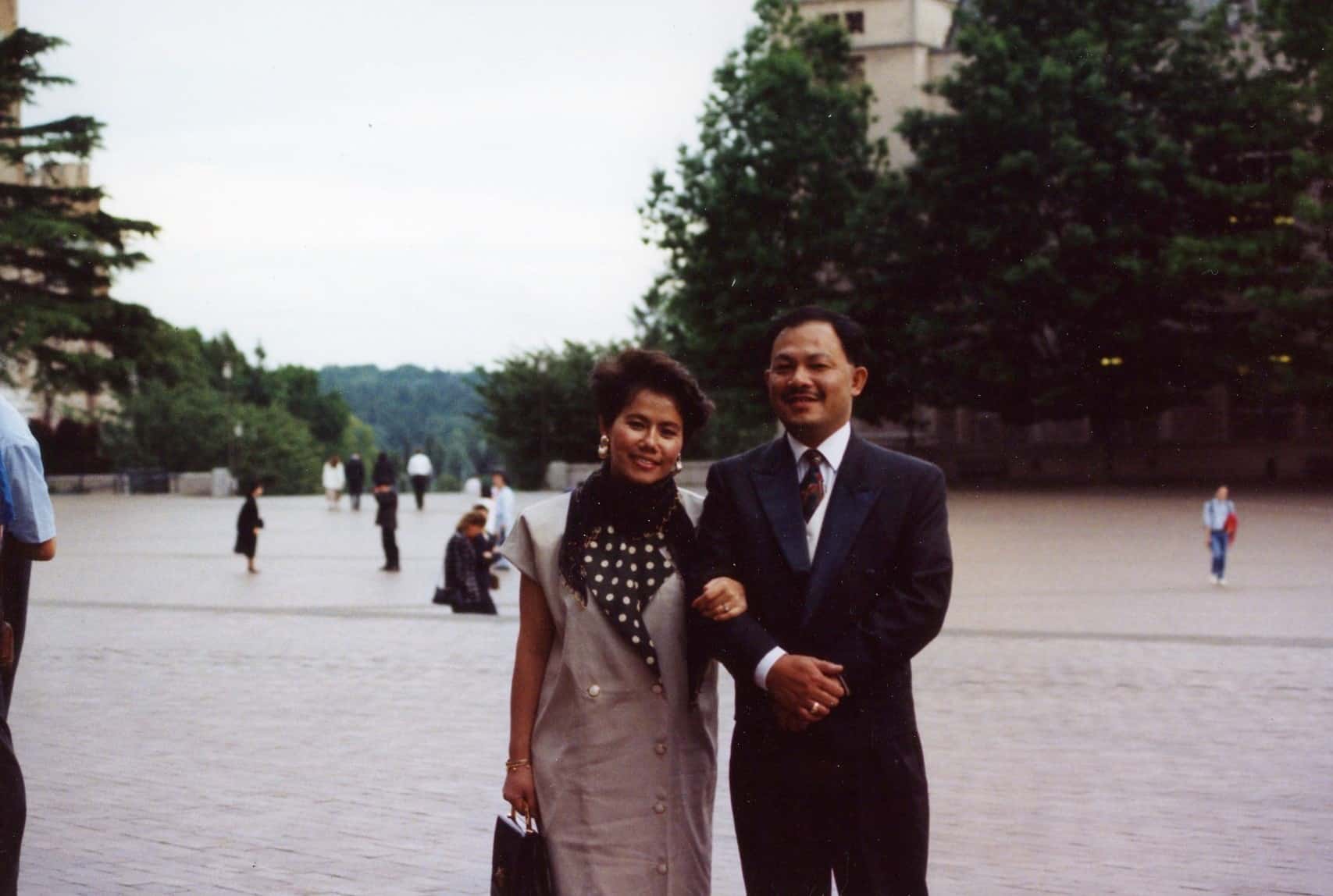 Amelie’s parents in Vancouver in 1991. 