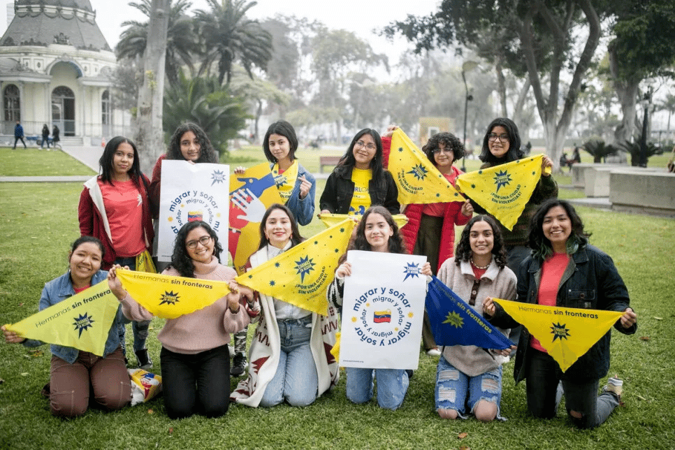 Peruvian and Venezuelan girls come together to campaign for social change