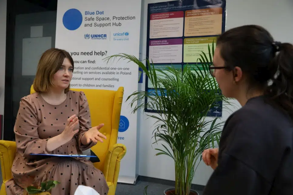 In Poland, a Ukrainian psychologist helps her fellow refugees
