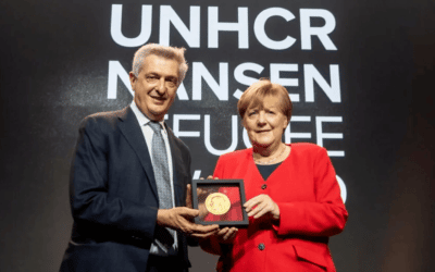 Merkel says Nansen prize honours all those who welcome refugees