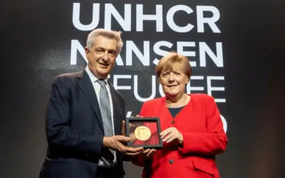 Merkel says Nansen prize honours all those who welcome refugees