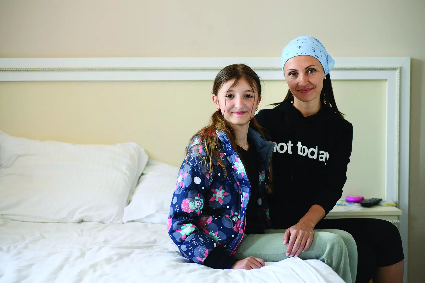 Mother and daughter from Ukraine