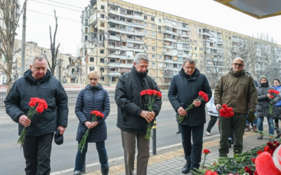 Après une visite de six jours en Ukraine, le chef du HCR consterné par le niveau de destruction