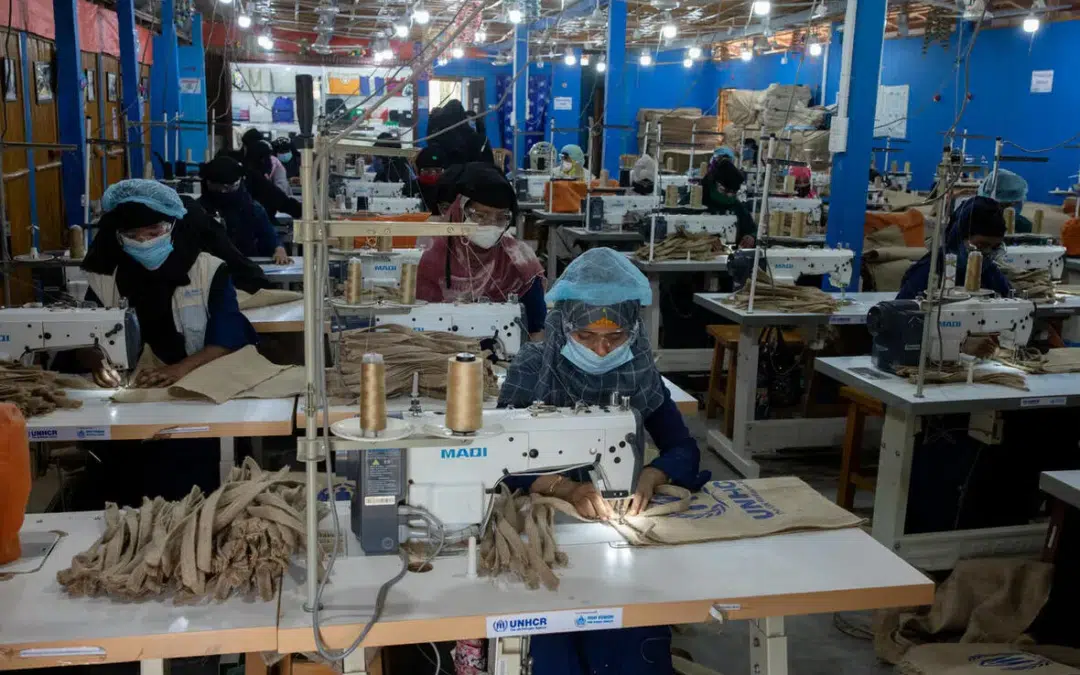 Rohingya refugee women gain skills and a voice making eco-friendly products