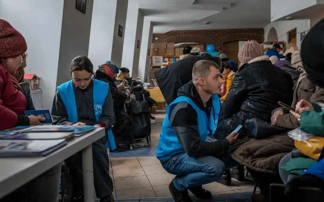 Ukrainian UNHCR workers in Poland offer help and solace to refugees