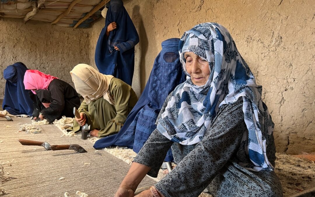 En Afghanistan, une planche de salut pour des femmes tisseuses