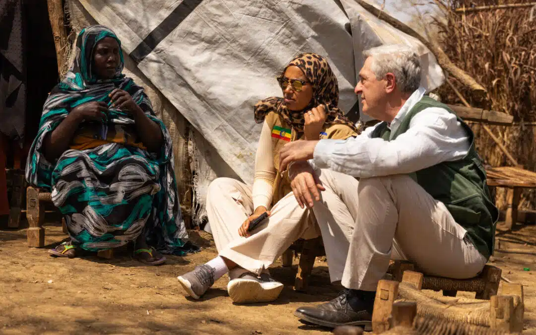 En visite en Éthiopie, le chef du HCR appelle à davantage de soutien en faveur des personnes qui fuient le Soudan