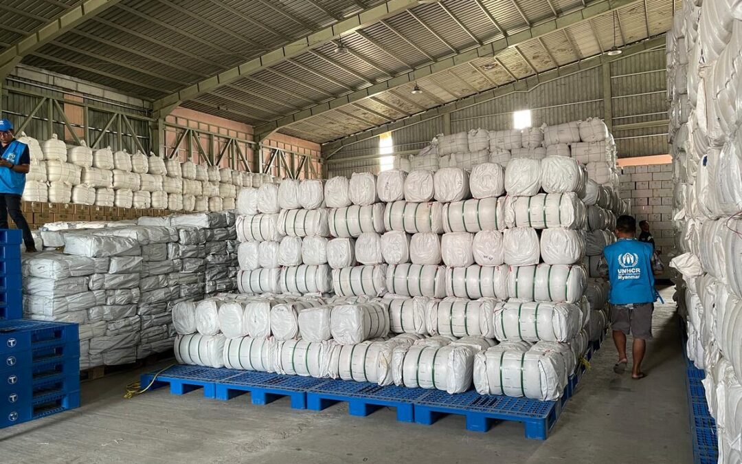 UNHCR airlifts relief supplies for earthquake survivors in Myanmar