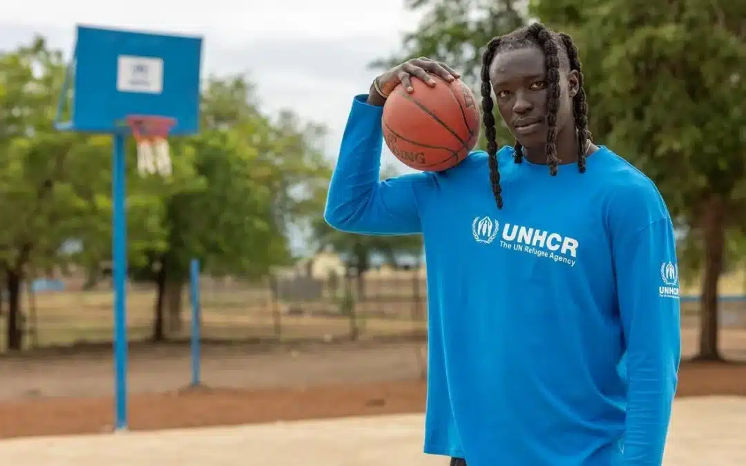 Former refugee Wenyen Gabriel becomes first professional basketball player to be appointed UNHCR Goodwill Ambassador