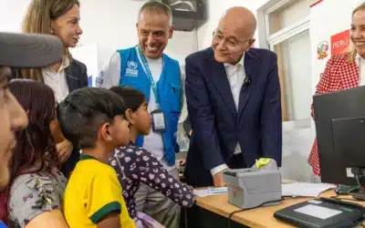 UNHCR chief highlights the power of opportunity for displaced people across Mexico, Peru and Venezuela